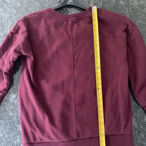 Zenana V-neck Sweatshirt W/Pockets Size M - Picture 8 of 10